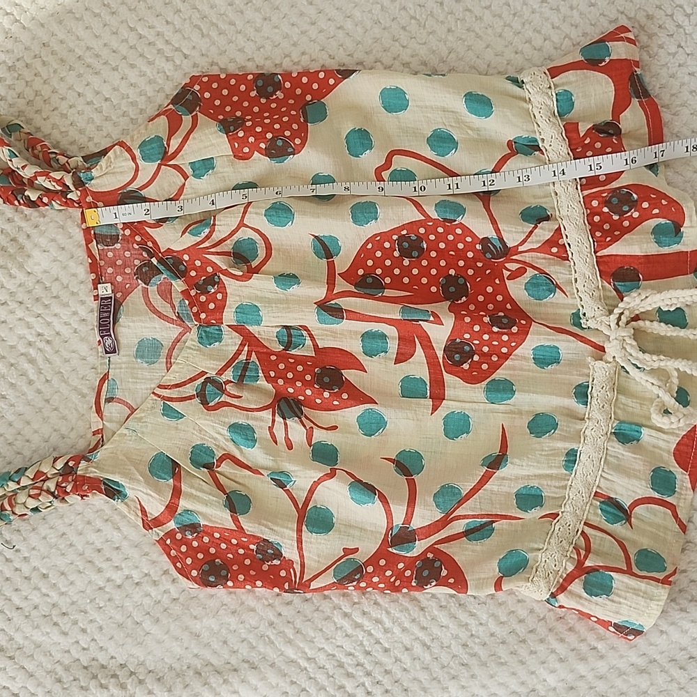 Flower Sleeveless Top Size M - Picture 5 of 5